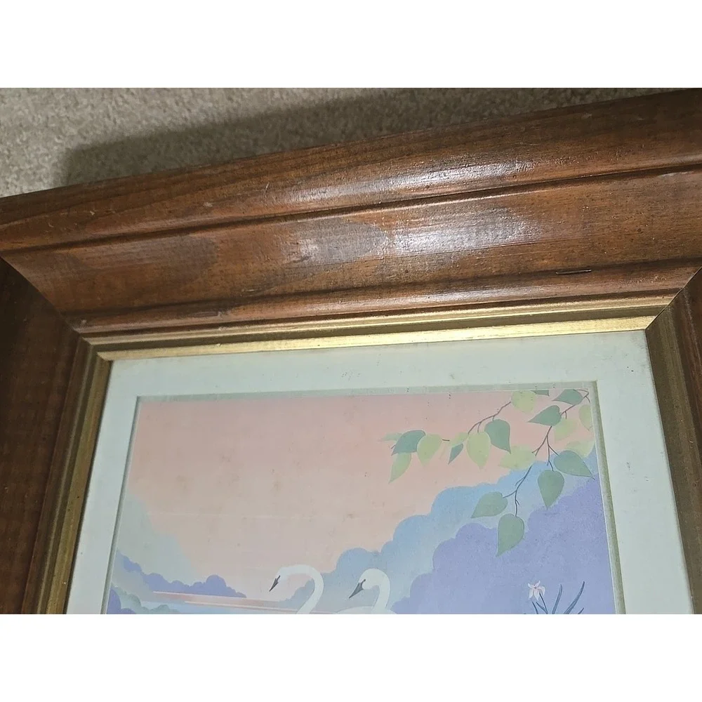 Antique Vintage Victorian Shadow Box‎ Picture Art Wood Frame 13x15